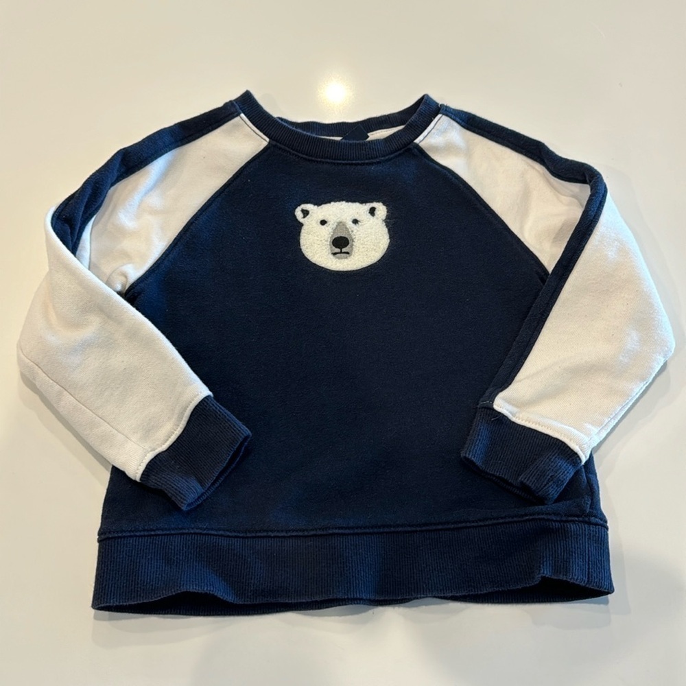 Janie and Jack Sweatshirt Polar Bear Size 3T